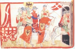 Frederik II med krigsfane