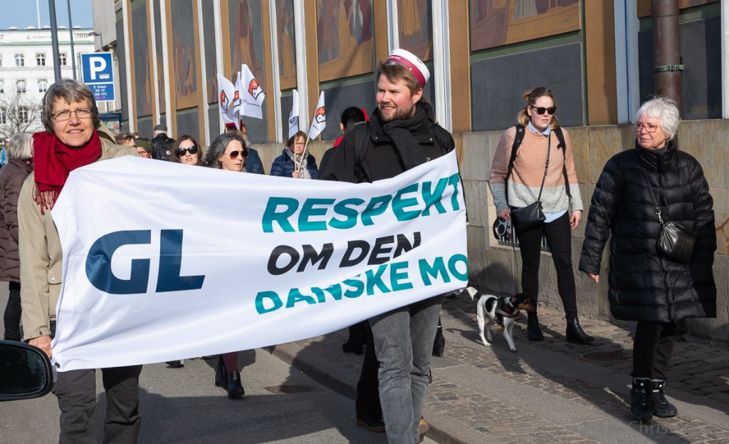 Offentligt ansatte kræver “Respekt om den danske model” ved overenskomstforhandlingerne 2018. Foto: Lars K. Christensen